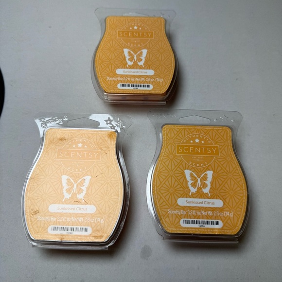 3 Sunkissed Citrus Scentsy Melt Wax Bar - Picture 1 of 3